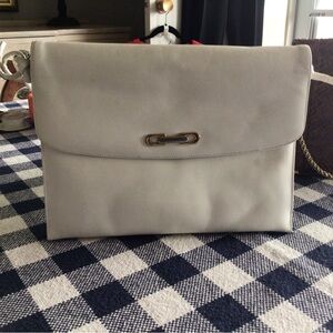 White Leather Purse